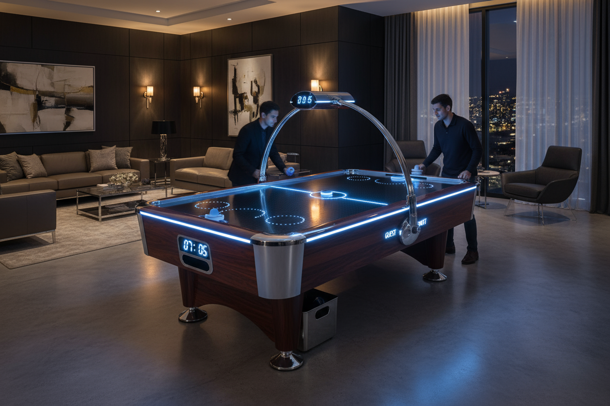 luxury air hockey table