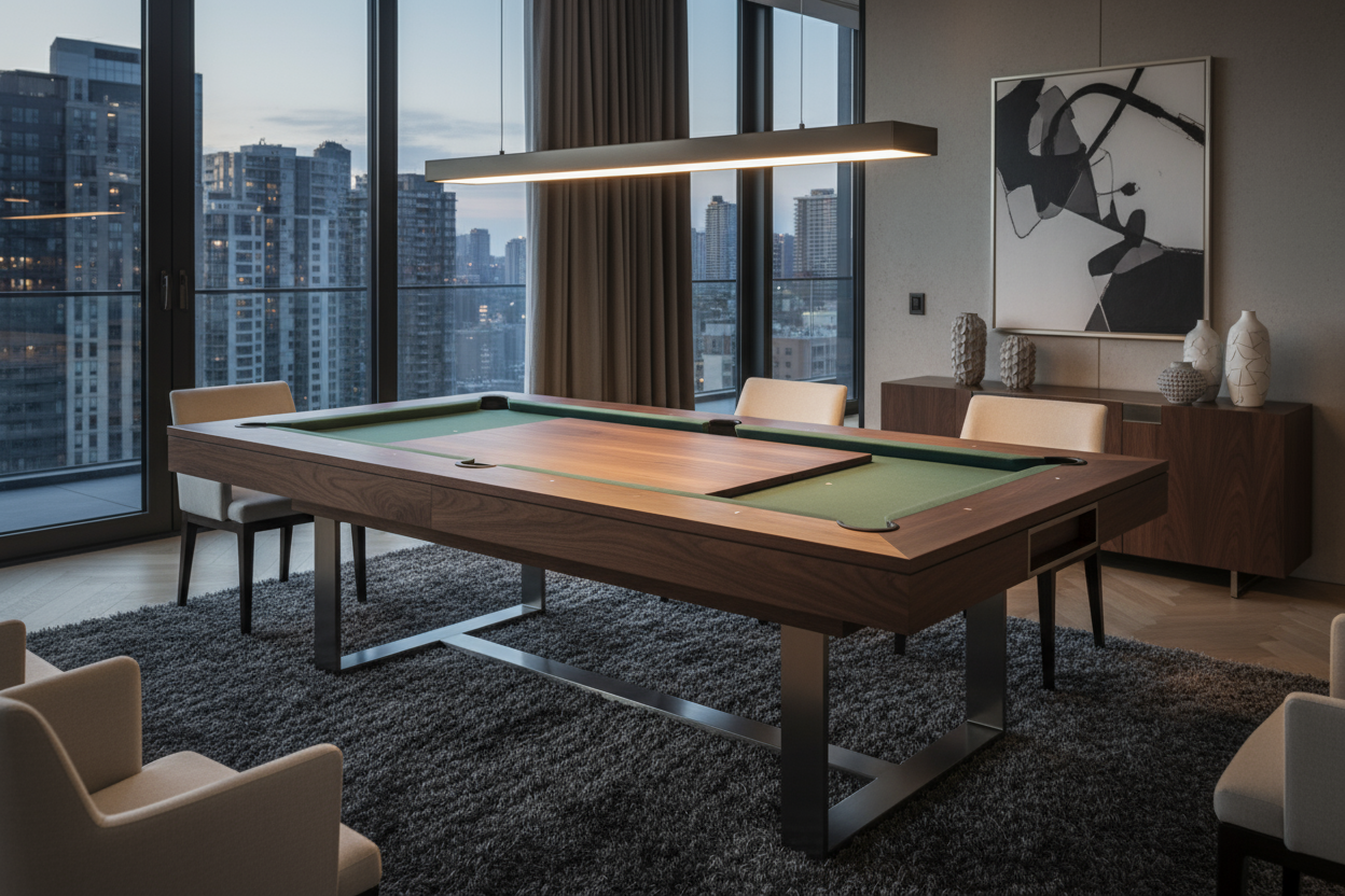 luxury modern dining pool table