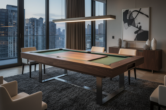 luxury modern dining pool table