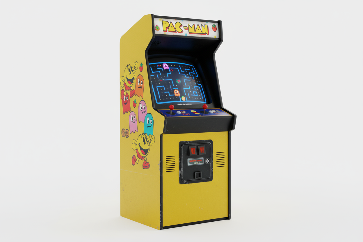 retro pac man arcade machine 